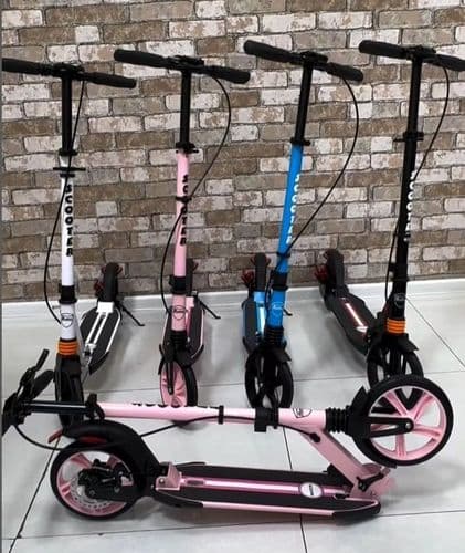 Самокат подростковый, складной, двойной амортизатор, дисковый тормоз, Scooter Urban Disk 116D