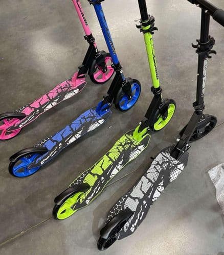 Самокат двухколесный SCOOTER городской, подростковый, складной БОЛЬШИЕ колеса 220 мм, ДОСТАВКА 5