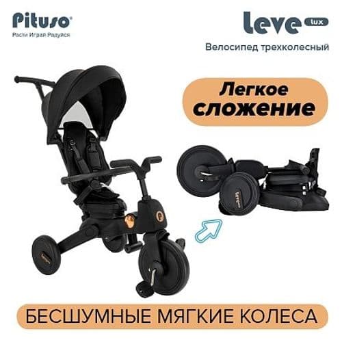 ТРЕХКОЛЕСНЫЙ ВЕЛОСИПЕД С РОДИТЕЛЬКОЙ РУЧКОЙ LEVE LUX 5