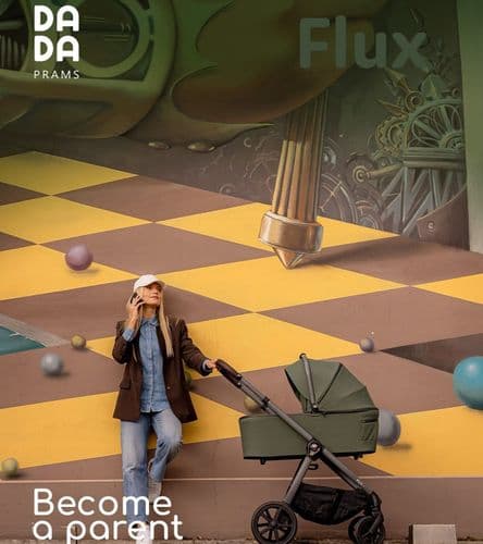 CУПЕР-ЦЕНА Новая Коляска Dada Prams Flux 2в1 и 3в1 4