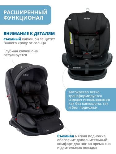 Автокресло Indigo MAX-X Isofix 0+1+2+3 (0-36 кг) 3