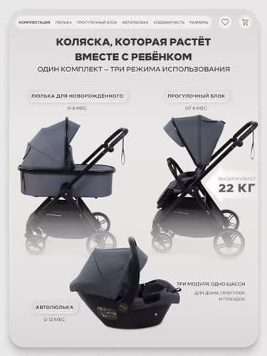 Коляска Rant Basic Wave 3 в 1 2