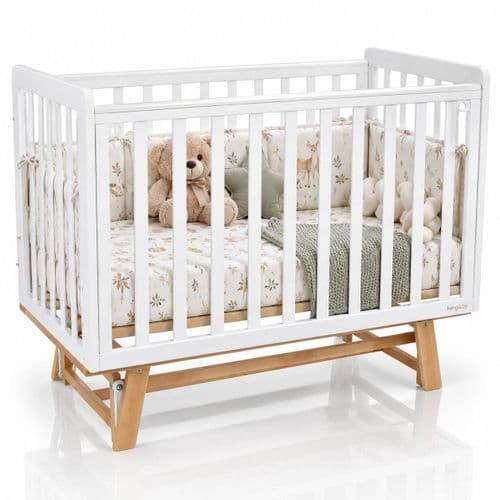 Кроватка Indigo Style продольный маятник c легкосъемной стенкой 4
