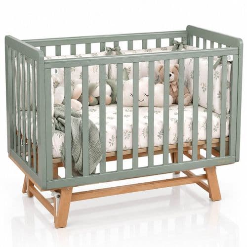 Кроватка Indigo Style продольный маятник c легкосъемной стенкой