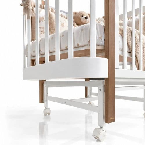 Кроватка-трансформер Indigo Italiano Baby 3 в 1 колеса + продольный маятник 2