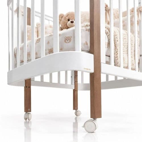 Кроватка-трансформер Indigo Italiano Baby 3 в 1 колеса + продольный маятник 3