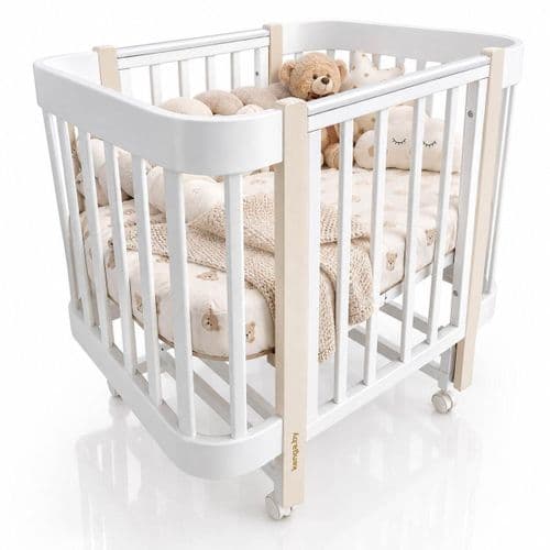 Кроватка-трансформер Indigo Italiano Baby 3 в 1 колеса + продольный маятник 5