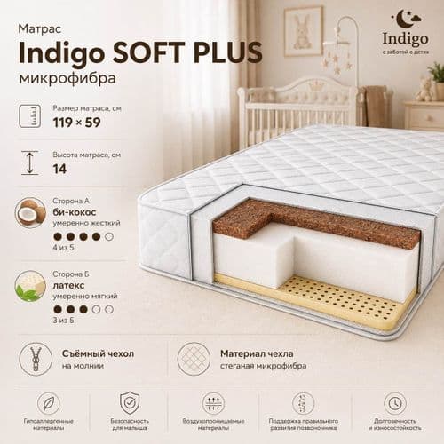 Матрас Indigo Soft Plus микрофибра