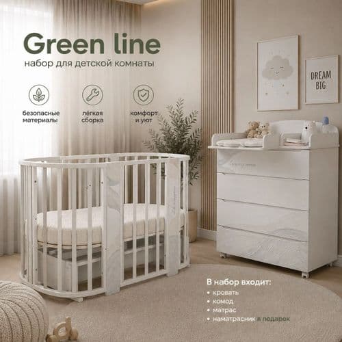 Набор из 4 предметов Indigo Green Line 2