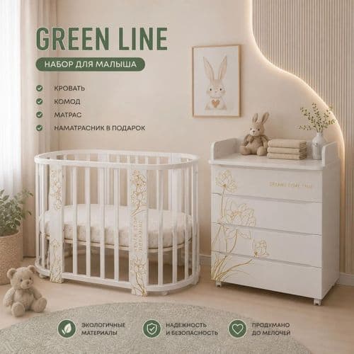 Набор из 4 предметов Indigo Green Line 4