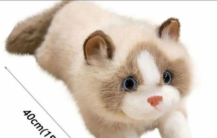 Милые мягкие плюшевые игрушки с имитацией кошки, 3