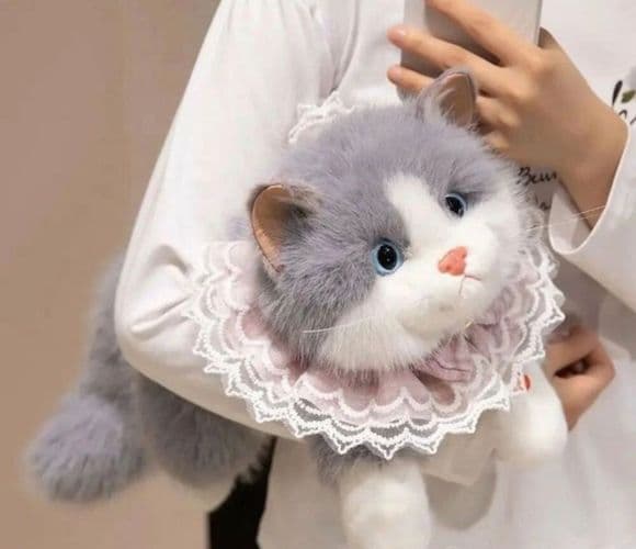 Милые мягкие плюшевые игрушки с имитацией кошки, 5