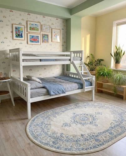 Двухъярусная кровать МАЛЬМ ЛЮКС 90/140х200, 80/120х200 см (массив сосны) 2