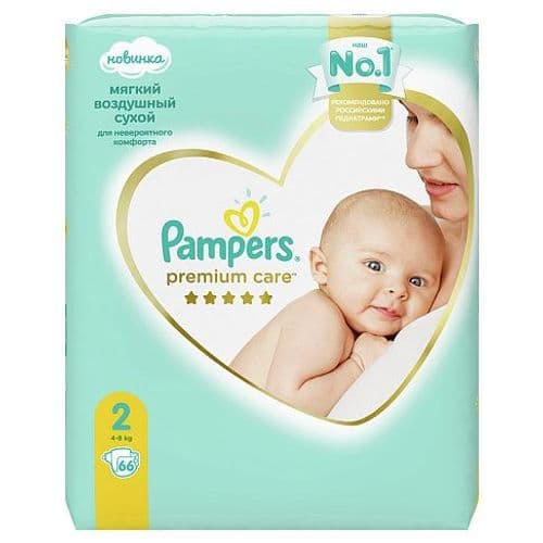 Pampers Premium. Все размеры.Бесплатная доставка