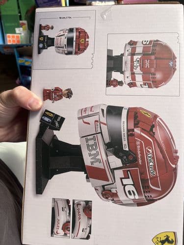 Lego шлем Ferrari HP Charles Lecletc Helmet 886 дт