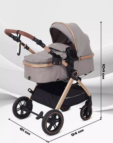 Универсальная коляска Rant Basic Roller Gold RA161 (2 в 1, beige) 3