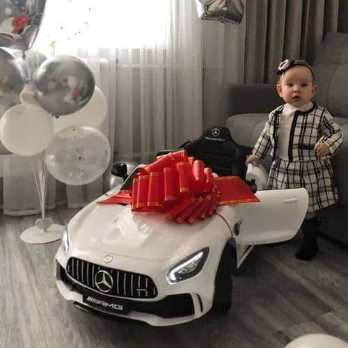 Детский электромобиль Mercedes Sport GT Лицензия (белый) 2