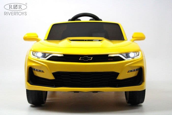 Детский электромобиль Chevrolet Camaro lux Лицензия (желтый) 3