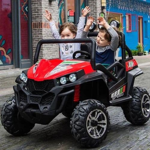 Двухместный детский электромобиль Багги UTV 800 4WD lux (красный)