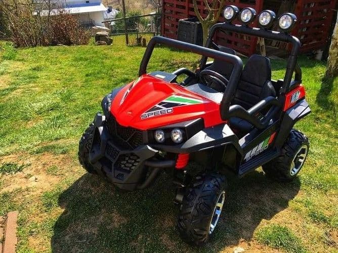Двухместный детский электромобиль Багги UTV 800 4WD lux (красный) 4