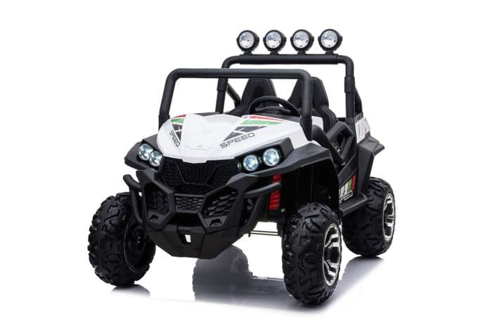Двухместный детский электромобиль Багги UTV 800 4WD lux (белый)
