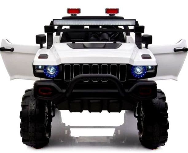 Двухместный детский электромобиль Hummer 4X4 lux (белый) 2