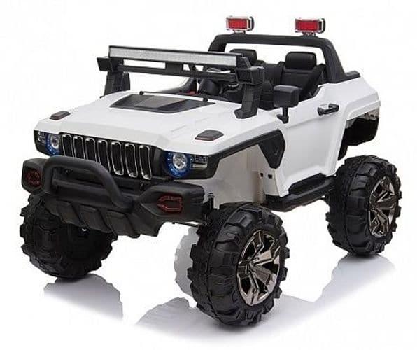 Двухместный детский электромобиль Hummer 4X4 lux (белый)