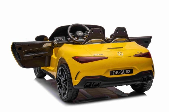 Детский электромобиль Mercedes-Benz SL63 4х4 Лицензия (желтый автокраска) 5