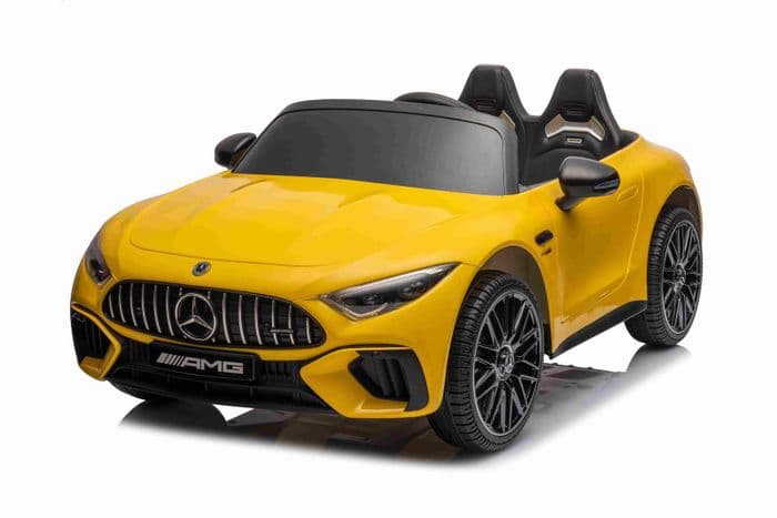 Детский электромобиль Mercedes-Benz SL63 4х4 Лицензия (желтый автокраска) 2