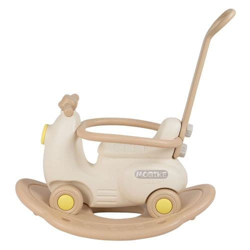 НОВЫЙ PITUSO Качалка-каталка Airplane (аэроплан) с толкателем Beige Бежевый+ БЕСПЛАТНАЯ отправка,