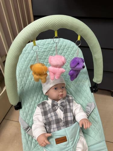 НОВЫЙ Детское кресло - шезлонг на колесах Ining Baby + Бесплатная отправка европочтой 3