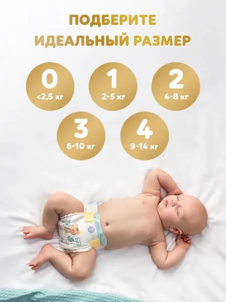 Подгузники детские Pampers Premium Care Newborn 2-5кг 6
