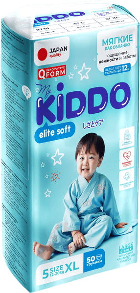 Подгузники-трусики детские MyKiddo Elite Soft XL 12-20кг