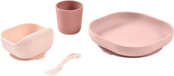 Набор посуды для кормления Beaba Silicone Meal Set Cotton Candy 913604 5