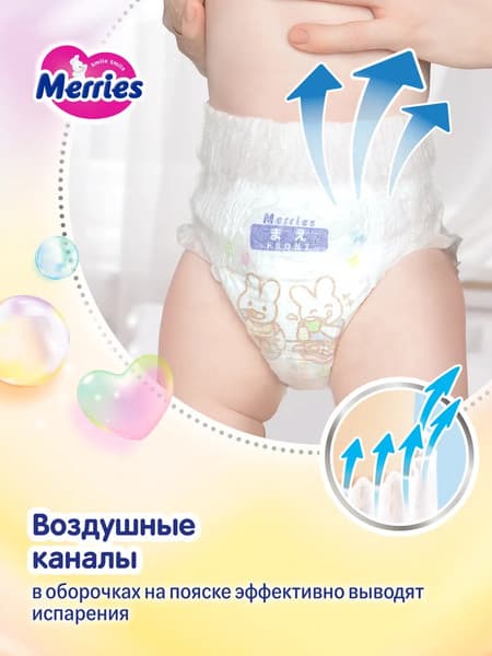 Подгузники-трусики детские Merries XXL 15-28кг 3