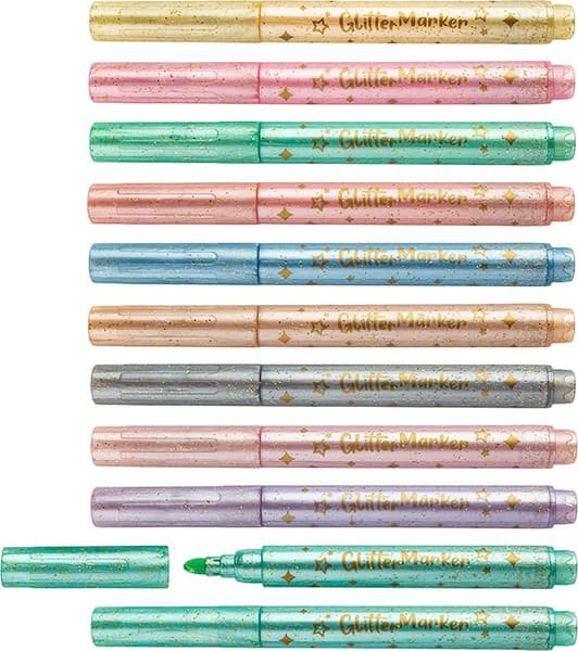 Фломастеры Centrum Jumbo Pastel Glitter / 81320 2