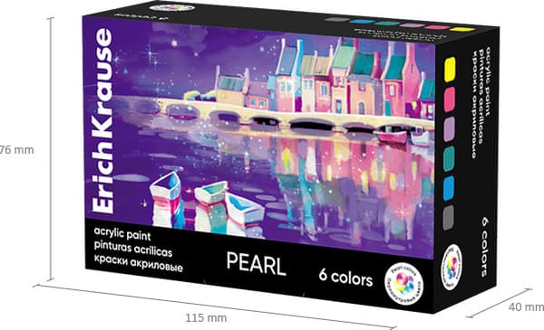 Акриловые краски Erich Krause Art Spirit Pearl / 61392 6