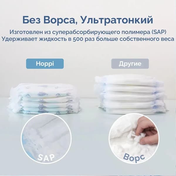 Подгузники детские Hoppi AirDream M 6-11кг / HB-028-M 9