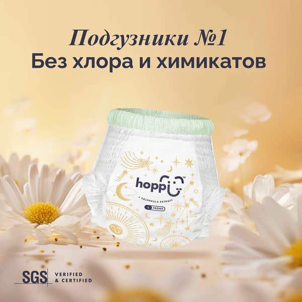 Подгузники-трусики детские Hoppi RoyalDream XL 12-17кг / HB-041-XL 9