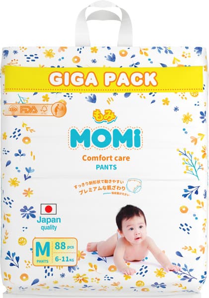 Подгузники-трусики детские Momi Comfort Care Giga М 6-11кг