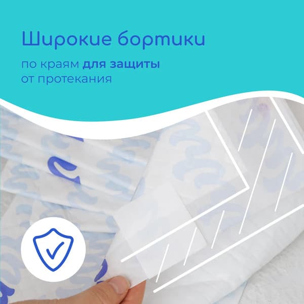 Набор пеленок одноразовых детских Wolna 60х90 / 01WL2860 6