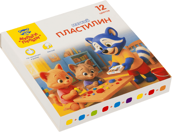 Пластилин Мульти-пульти Енот и друзья / МП_06860