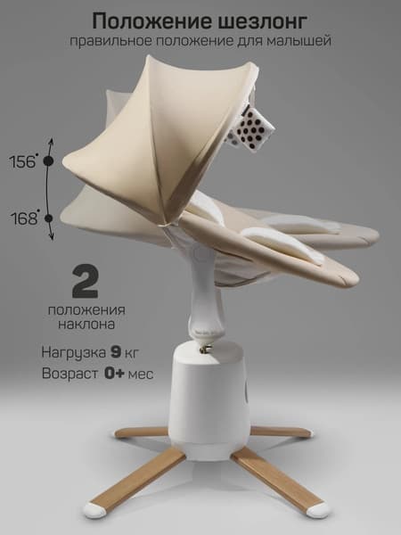 Качели для новорожденных Amarobaby Jolly swing / AB25-22JOLLY/3300 3