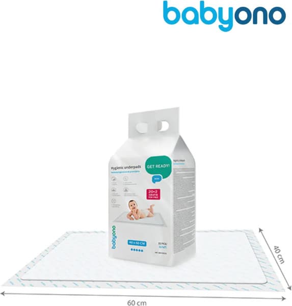 Набор пеленок одноразовых детских BabyOno 40x60см 513/22 5