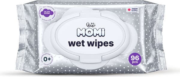 Влажные салфетки детские Momi 3x96шт 2