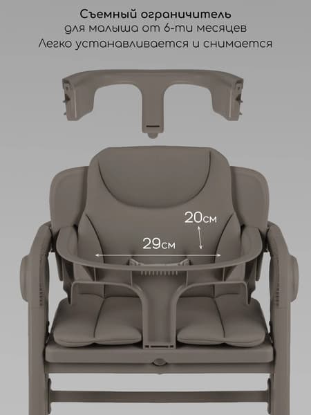 Стульчик для кормления Amarobaby Easy Grow / AB25-23EG/12 8