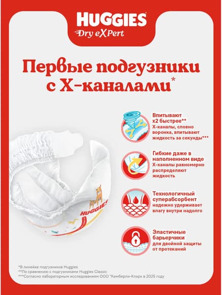 Подгузники детские Huggies Dry Expert Jumbo 3 4-9кг 8