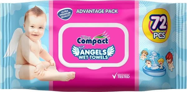 Влажные салфетки детские Ultra Compact Angels