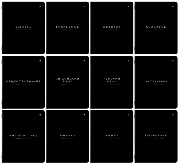 Набор предметных тетрадей Brauberg Black Mode / 405541