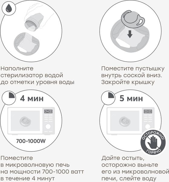 Пустышка Happy Baby с контейнером для стерилизации / 13041 7
